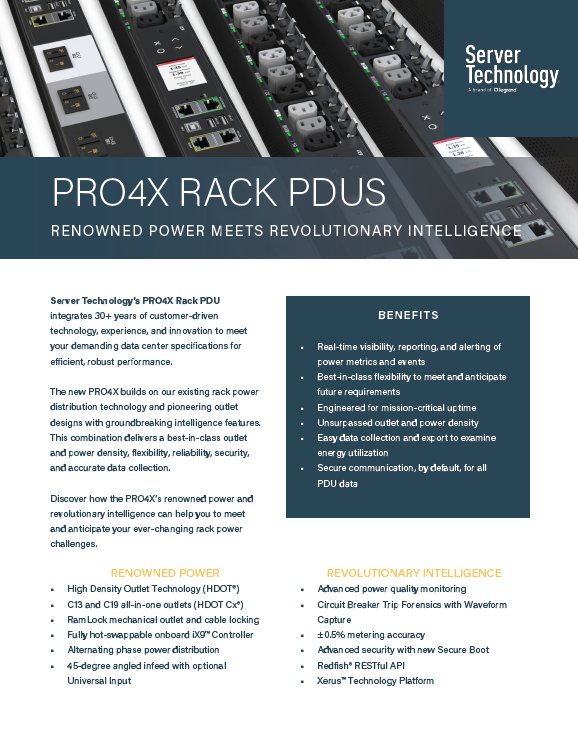 Server Technology PRO4X Rack PDUs